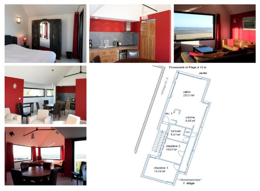 Gites " Arromanches" Ou "Bord De Mer Pmr" 2 Chambres En Front De Mer A Asnelles , 3Km D'Arromanches, 10Km De Bayeux Экстерьер фото